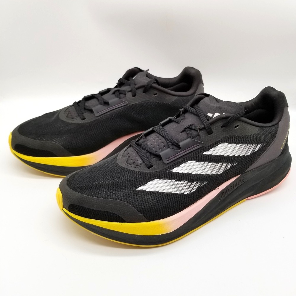 adidas Men's Duramo Speed Running Shoes Sz US 11.5‎ Black Spark Low Top Sneakers